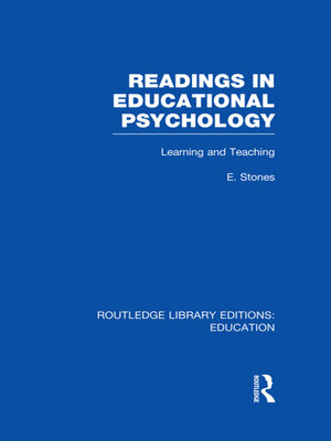 cover image of Readings in Educational Psychology